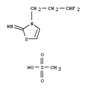 2(3H)-Thiazolimine, 3-(3,3-difluoropropyl)-, monomethanesulfonate